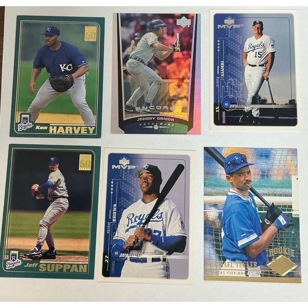 Kansas City Royals Team Lot of 60 MLB Baseball Cards Collection